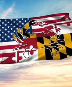 Maryland Flag American Maryland Crab Grommet Flag QTR299GF