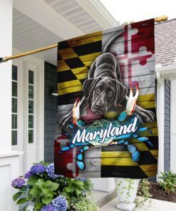 Maryland Flag Black Labrador LNT237F