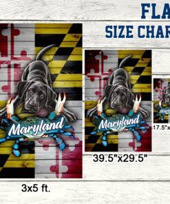 maryland flag black labrador lnt237f 7106