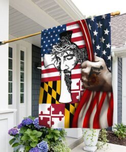 Maryland Flag In God We Trust LNT496F
