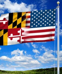 maryland flag maryland american grommet flag qtr213gf 5228
