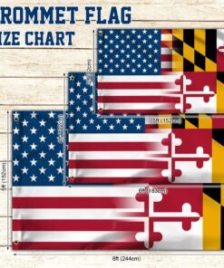 maryland flag maryland american grommet flag qtr213gf 6752