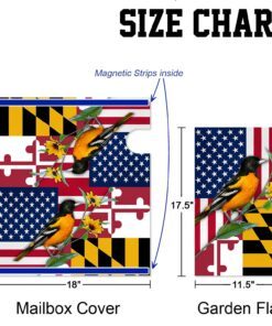 maryland garden flag &amp mailbox cover baltimore oriole with black eyed susan bnn326mf 1302