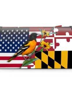maryland garden flag &amp mailbox cover baltimore oriole with black eyed susan bnn326mf 2482