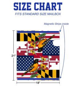 maryland garden flag &amp mailbox cover baltimore oriole with black eyed susan bnn326mf 2793
