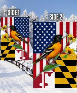 maryland garden flag &amp mailbox cover baltimore oriole with black eyed susan bnn326mf 8039