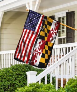 maryland state vs american flag 1874