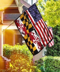 maryland state vs american flag 2986