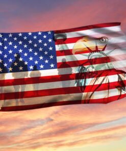 Memorial Day. American Eagle Freedom Independence Day Flag THH3379GFv1