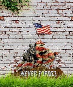 Memorial Day American Metal Sign Never Forget BNN126MS