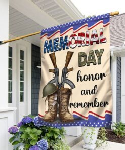 Memorial Day Flag Honor And Remember Patriotic Veterans TQN1014F