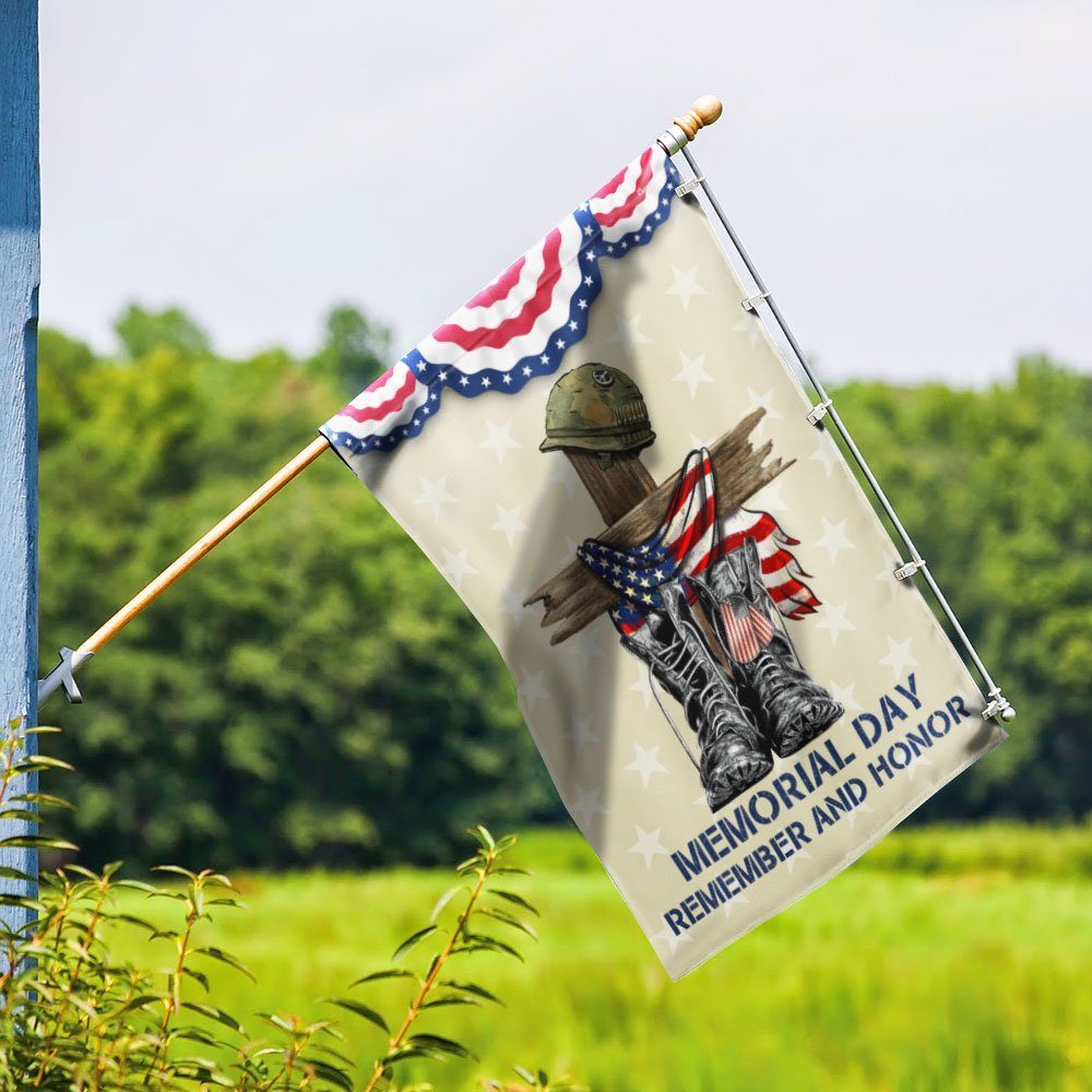 Memorial Day Flag Remember And Honor Black Boots TQN1009Fv3 - Image 9