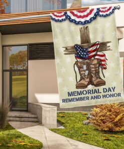 Memorial Day Flag Remember And Honor Patriotic Flag TQN1009Fv2