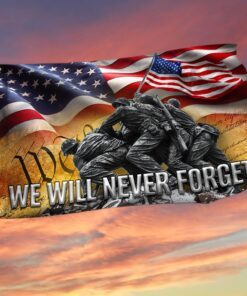 Memorial Day Grommet Flag We Will Never Forget BNL316GFv2