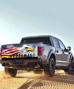 memorial day remember &amp honor veteran truck tailgate decal sticker wrap tpt782td 1150