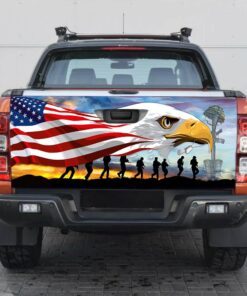memorial day remember &amp honor veteran truck tailgate decal sticker wrap tpt782td 1521