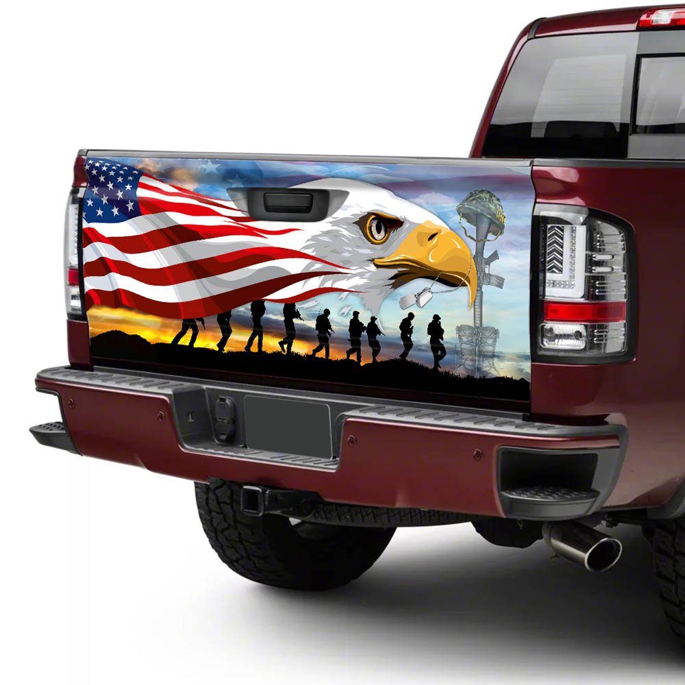 Memorial Day Remember & Honor Veteran Truck Tailgate Decal Sticker Wrap TPT782TD - Image 4