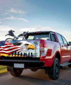 memorial day remember &amp honor veteran truck tailgate decal sticker wrap tpt782td 6404