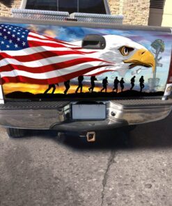 memorial day remember &amp honor veteran truck tailgate decal sticker wrap tpt782td 8128