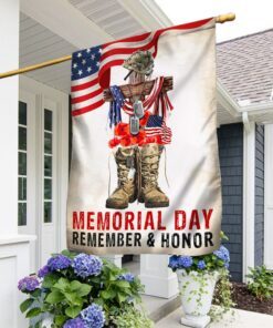 Memorial Day Remember And Honor, US Veteran Flag TPT799F