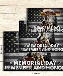 memorial day remember and honor veteran american eagle grommet flag tpt725gf 3609