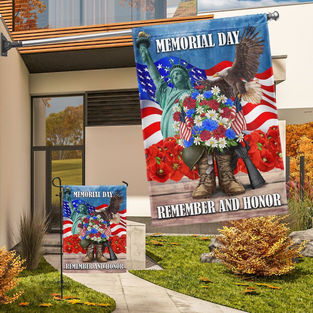 Memorial Day Remember and Honor Veteran Boots Flag MLN1280F - Image 8