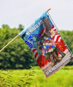 memorial day remember and honor veteran boots flag mln1280f 6713