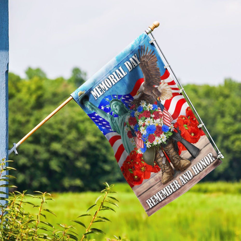 Memorial Day Remember and Honor Veteran Boots Flag MLN1280F - Image 9