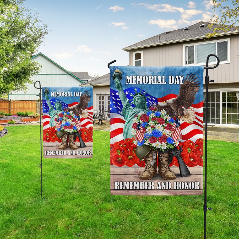 Memorial Day Remember and Honor Veteran Boots Flag MLN1280F - Image 5