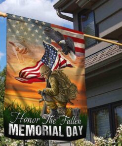 Memorial Day US Veteran Honor The Fallen Flag MLN1236F