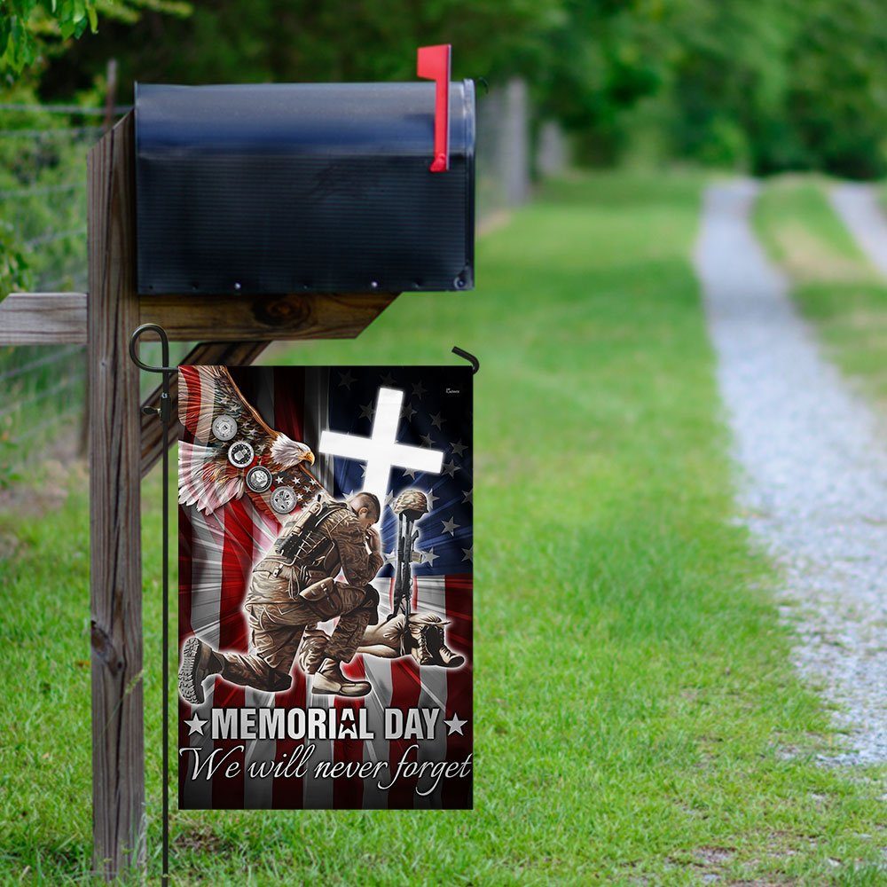 Memorial Day Veteran Flag Memorial Day We Will Never Forget LHA2140F - Image 5