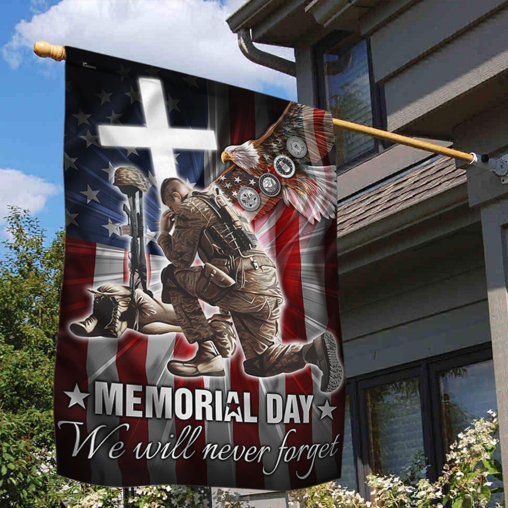 Memorial Day Veteran Flag Memorial Day We Will Never Forget LHA2140F