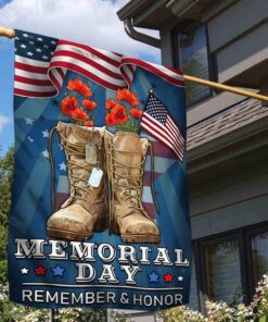 Memorial Day Veteran Remember and Honor Flag MLN108F