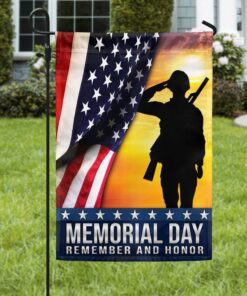 Memorial Day Veteran Remember and Honor Flag MLN1155F