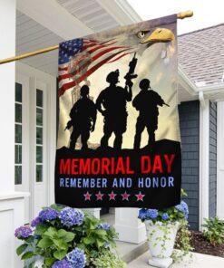 Memorial Day Veteran Remember And Honor Two-Sided Flag TPT781F