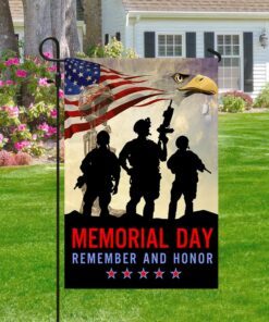 memorial day veteran remember and honor two sided flag tpt781f 7392