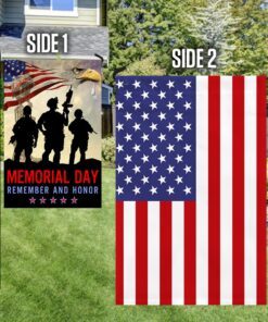 memorial day veteran remember and honor two sided flag tpt781f 7713