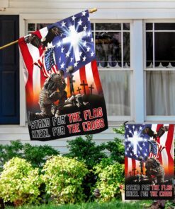memorial day veteran stand for the flag kneel for the cross flag mln1176f 4727