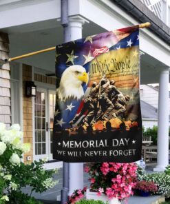 Memorial Day We Will Never Forget Veteran Flag