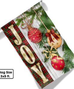 merrry christmas flag joy lnt606f 1175