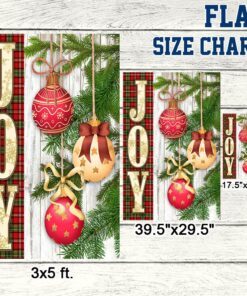 merrry christmas flag joy lnt606f 4738