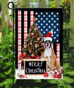 merry christmas boxer flag 3581