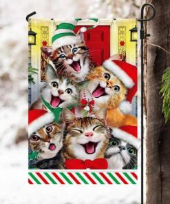 merry christmas cat flag trn1528f 2320