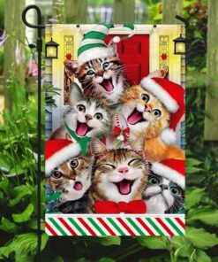 merry christmas cat flag trn1528f 2635