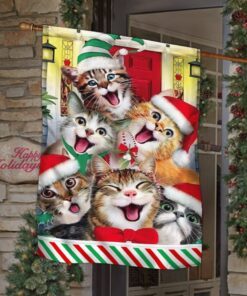 merry christmas cat flag trn1528f 2648