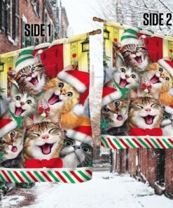 merry christmas cat flag trn1528f 5678