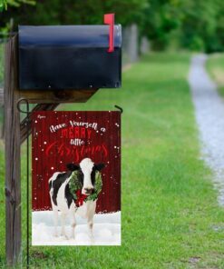 merry christmas cattle flag 3305