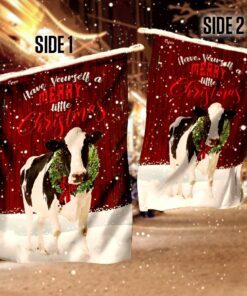 merry christmas cattle flag 5829