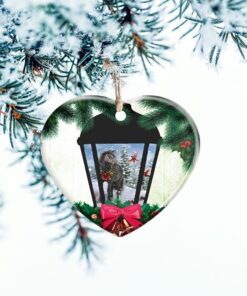 merry christmas ceramic ornament black horse tty363o 1408