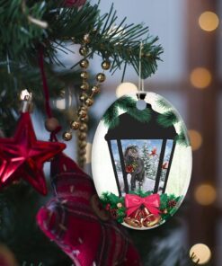 merry christmas ceramic ornament black horse tty363o 3268